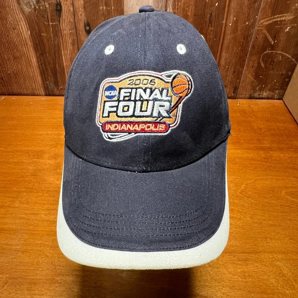 2006 NCAA Final Four Indianapolis Basketball Navy Gear For Sports Hat Mens OSFA